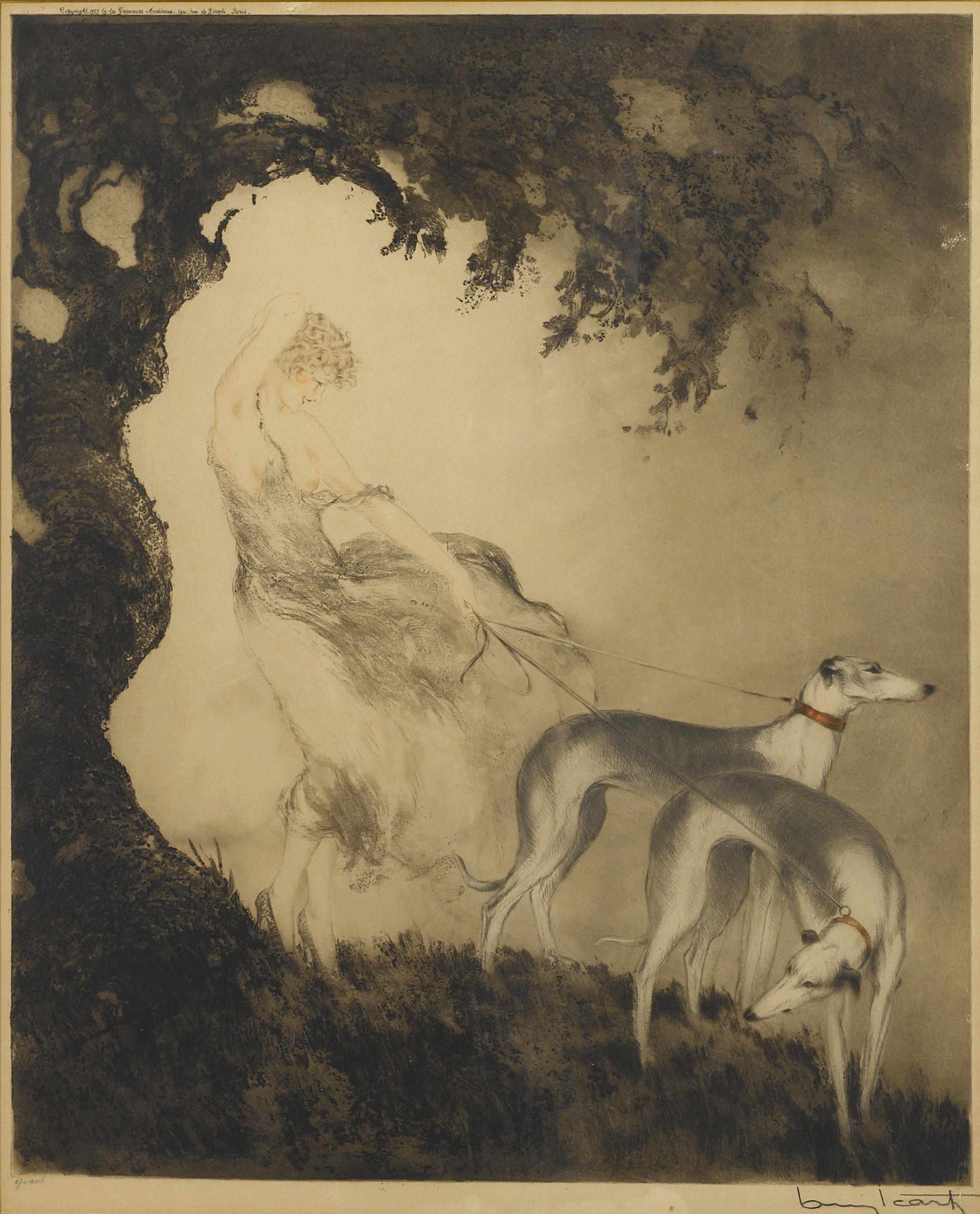 Appraisal: Property of Various Owners Louis Icart French - Gust of