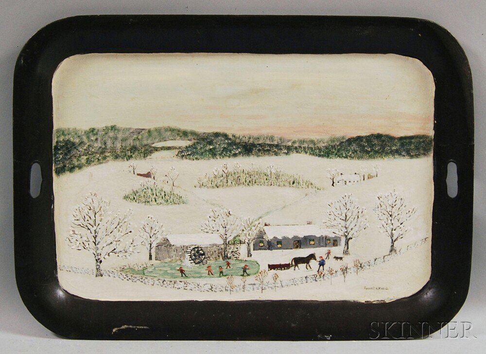 Appraisal: Forrest K Moses American - Snow Time Signed l r