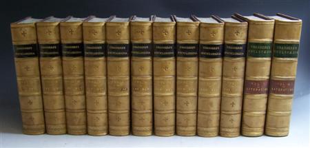 Appraisal: Chambers W R Encyclopaedia London W R Chambers to volumes