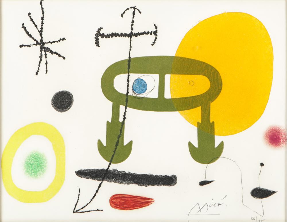 Appraisal: JOAN MIRO - JE N'AI JAMAIS APPRIS A LIRE Je