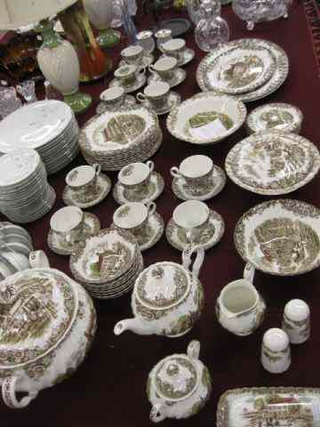 Appraisal: pc Staffordshire ''Heritage Hall'' DinnerService for with extras servers excellent