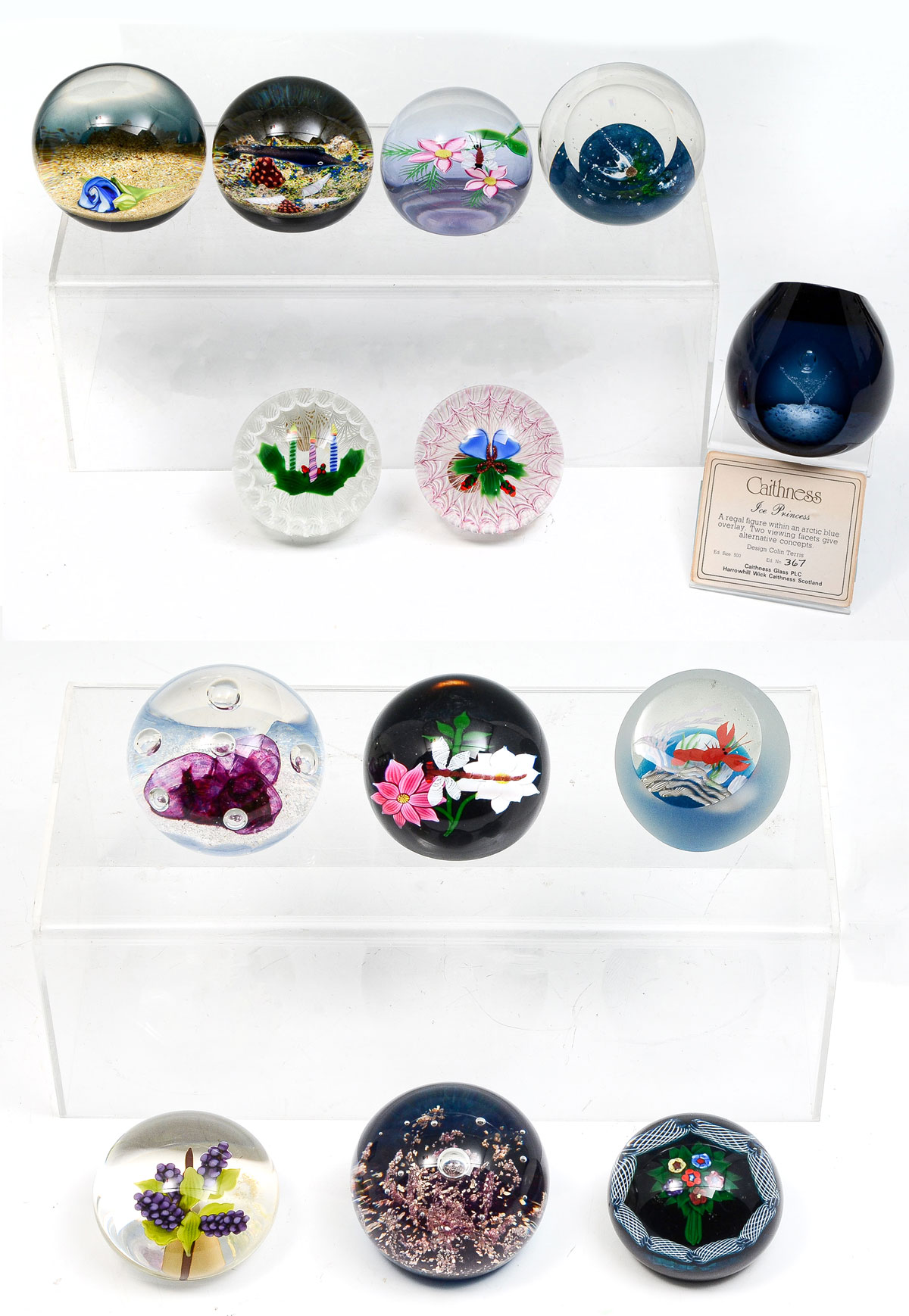 Appraisal: PC SELKIRK CAITHNESS PAPERWEIGHT COLLECTION Comprising - Selkirk - Caithness