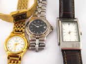 Appraisal: A mixed lot comprising four wrist watches including one marked