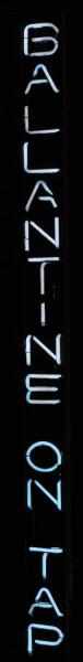 Appraisal: Ballantine Vertical On Tap Neon Sign Description s P Ballantine