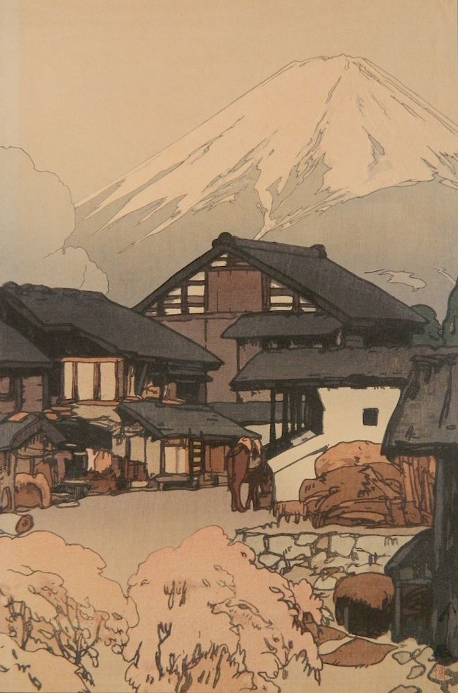 Appraisal: Hiroshi Yoshida woodblock Hiroshi Yoshida Japanese - - ''Fujiyama From