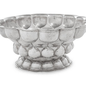 Appraisal: A German Silver Centerpiece Bowl B Neresheimer S hne Hanau