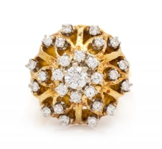 Appraisal: An Karat Yellow Gold and Diamond Ring dwts An Karat