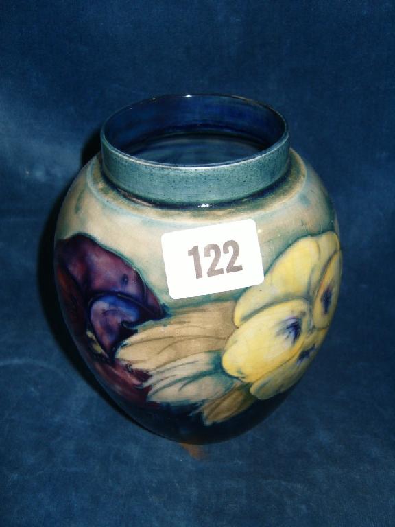 Appraisal: A Moorcroft vase of ovoid form with graduated green and