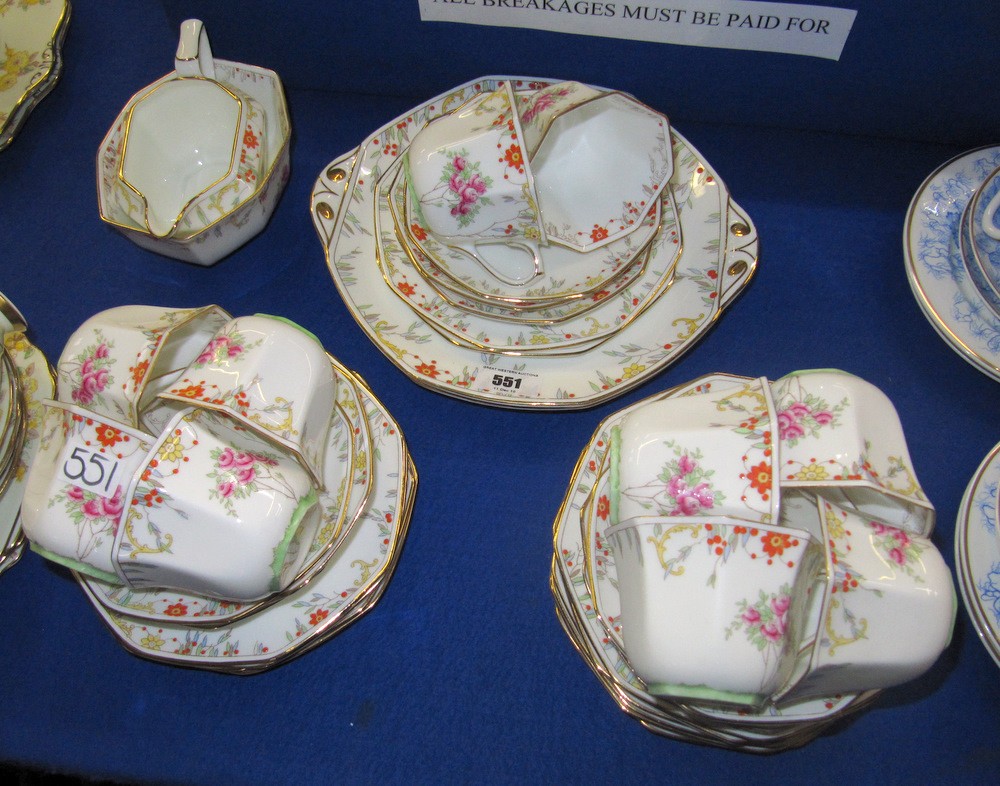 Appraisal: Royal Doulton teaset no comprising cups saucers and plates cake