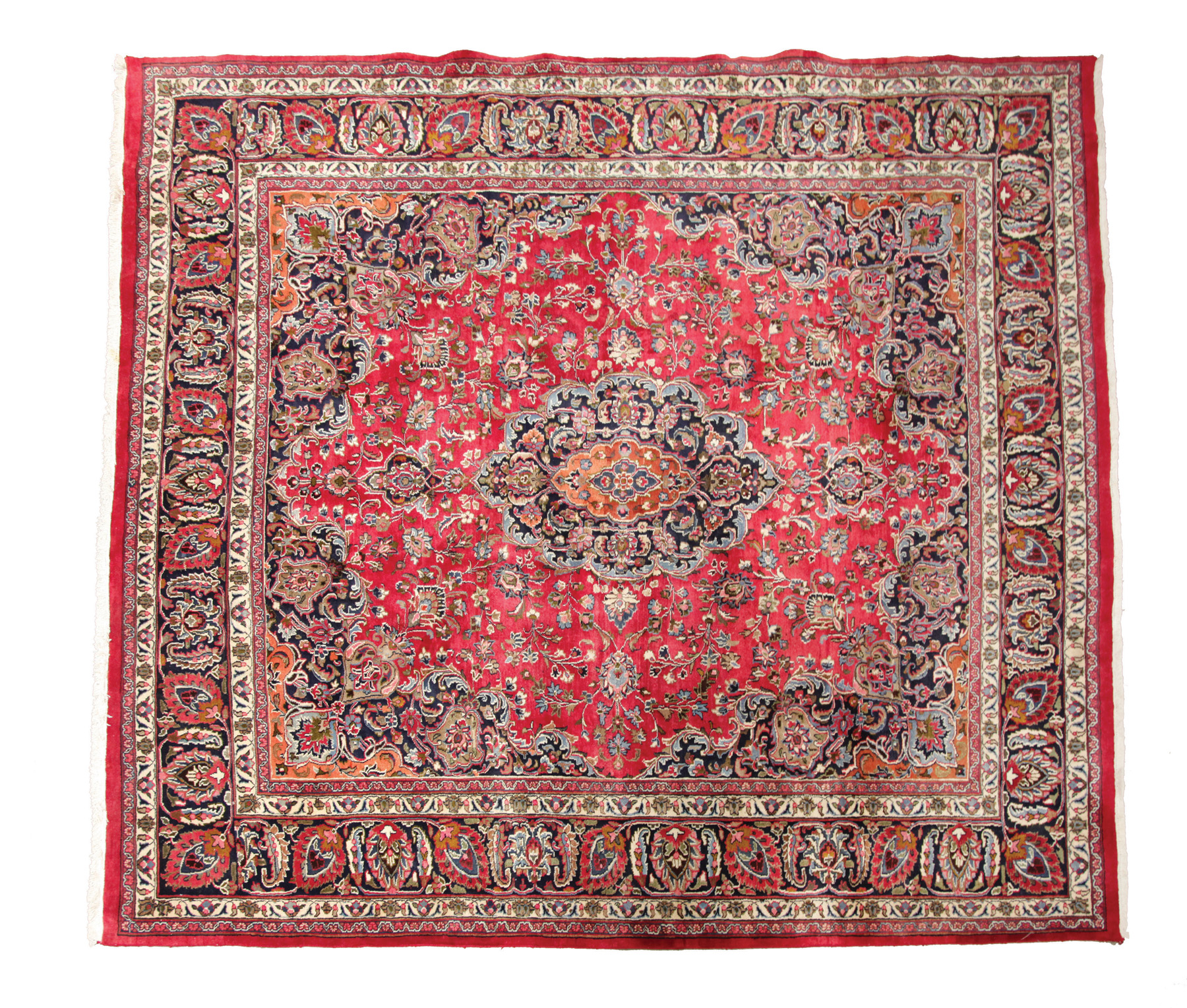 Appraisal: ORIENTAL RUG Second half- th century Room size Meshed Burgundy