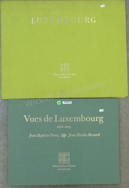 Appraisal: Two folios of reproduction antique Luxembourg prints both published by