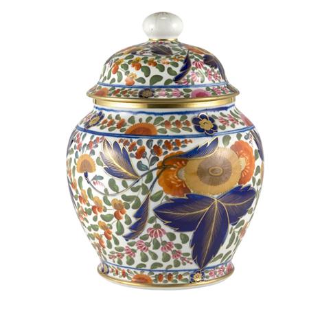 Appraisal: English Ironstone Covered Jar Estimate -