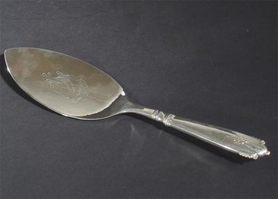 Appraisal: A Georg Jensen silver pie server stamped marks cm long