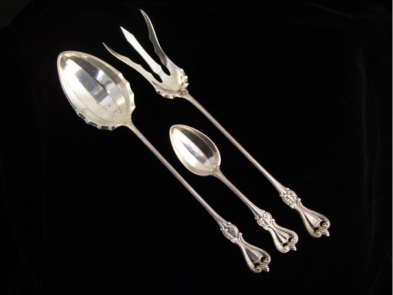 Appraisal: pc Towle Sterling Old Colonial Flatware Includes Long handled serving