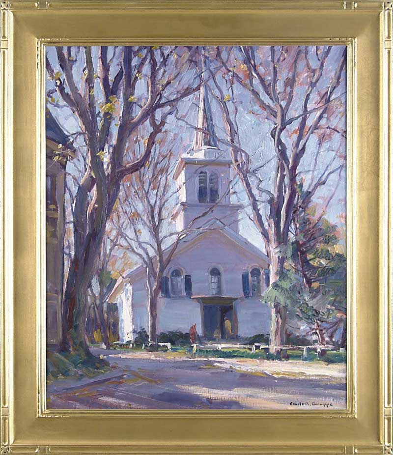 Appraisal: EMILE ALBERT GRUPPE American - A CAPE ANN CHURCH Oil