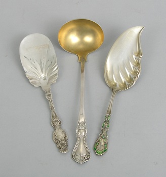 Appraisal: A Lot of Sterling Silver Serving Items Containing three table