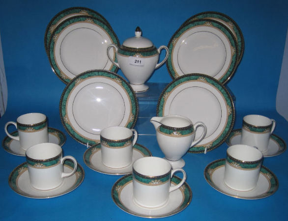 Appraisal: Wedgwood Lambourne pc Coffee to include cups Saucers teapot Cream