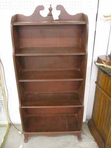 Appraisal: Mahogany Bookshelf five shelf '' wide '' tall