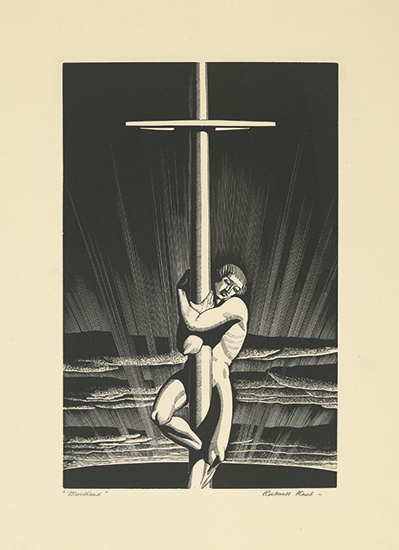 Appraisal: ROCKWELL KENT Sea and Sky Wood engraving x mm x