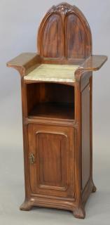 Appraisal: Art Nouveau stand with marble top ht in wd in