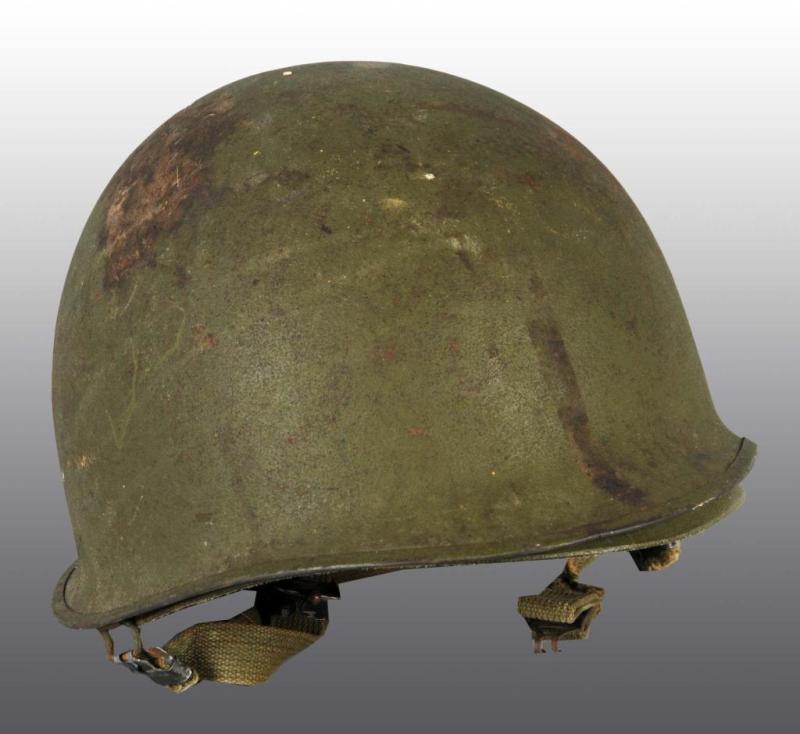 Appraisal: Steel Korean War to Vietnam Era Army Helmet Description With