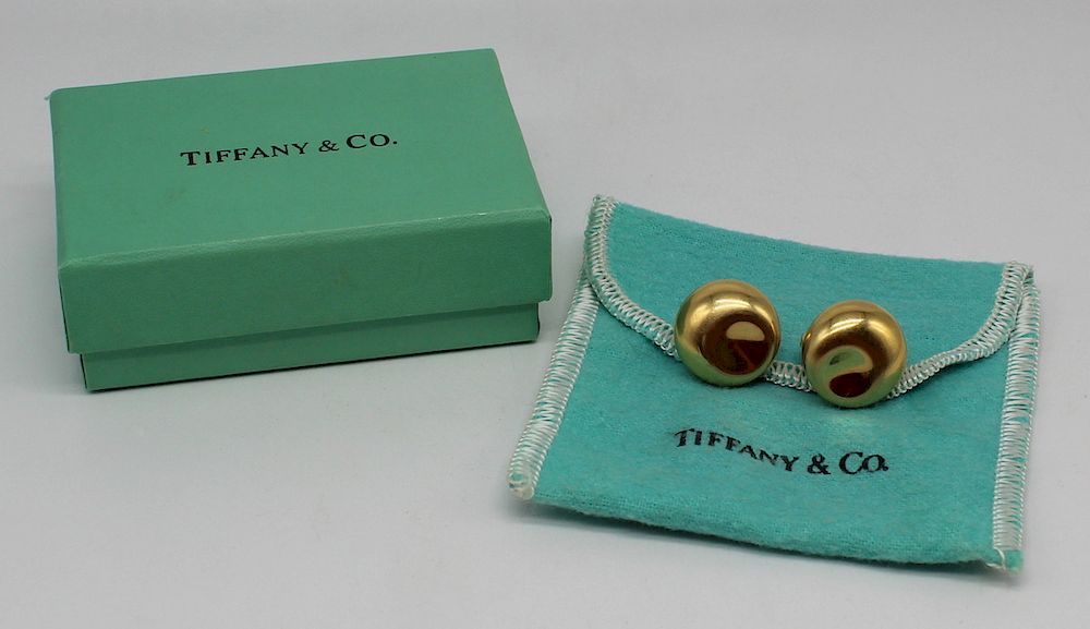 Appraisal: JEWELRY Elsa Peretti for Tiffany kt Gold Ear Clips Pair