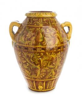 Appraisal: An Italian Majolica Storage Jar Height inches An Italian Majolica