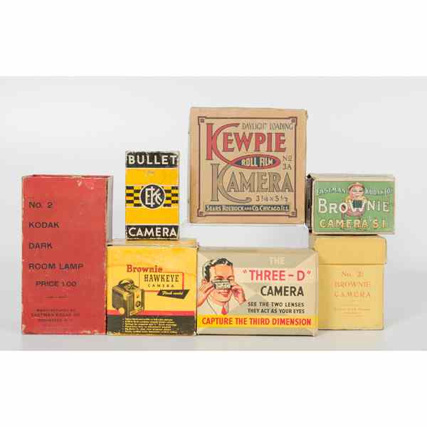 Appraisal: Early Cameras and Equipment in Original Boxes Lot of Includes