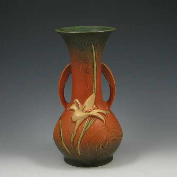 Appraisal: Roseville Zephyr Lily '' Vase brown marked Roseville USA -