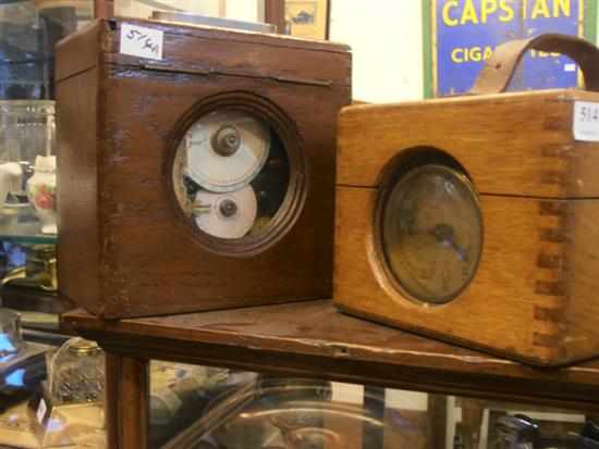 Appraisal: TWO PIGEON RACING CLOCKS