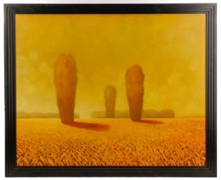 Appraisal: Contemporary Three Giants Continental School circa Three Giants - oil