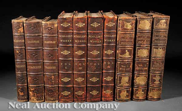 Appraisal: Leather Bindings Masterpieces of the International Exhibition vols The Complete