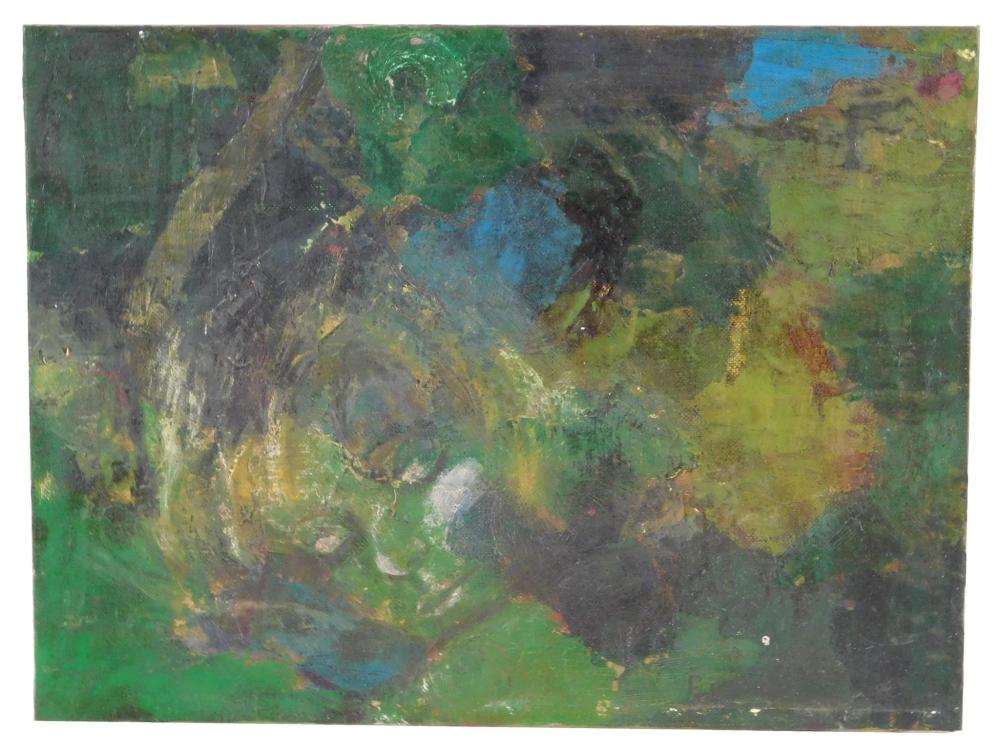 Appraisal: Leon Albert Golub American - oil on canvas panel abstract