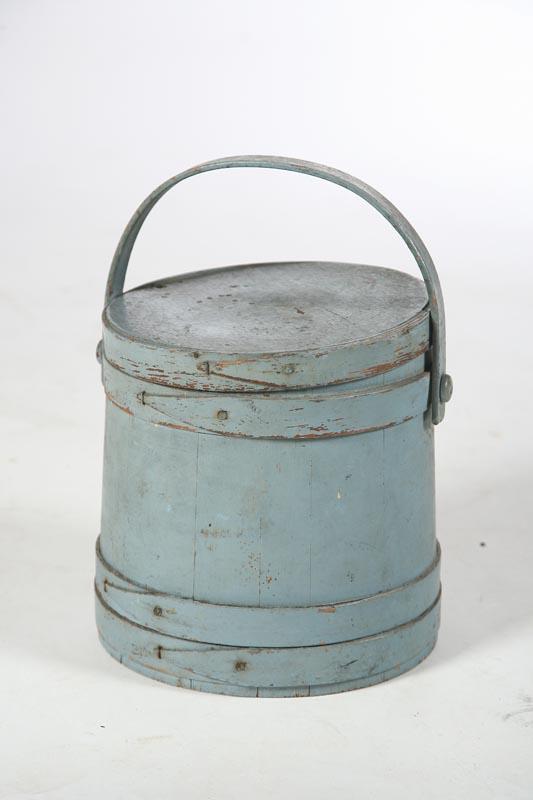 Appraisal: SUGAR BUCKET American nd half- th century pine Stave construction