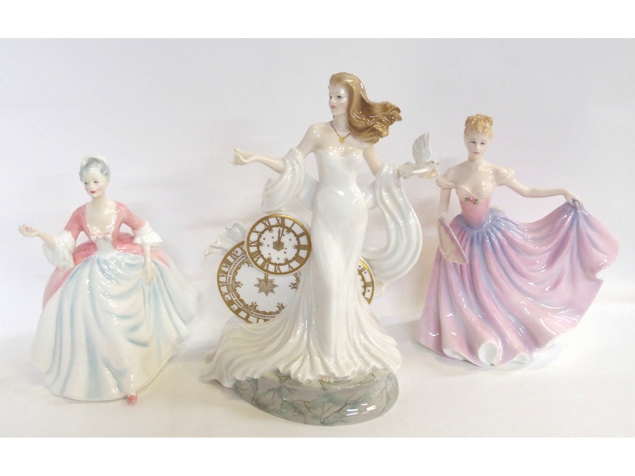 Appraisal: A Limited Edition Royal Worcester figure 'Millennia' and two Royal