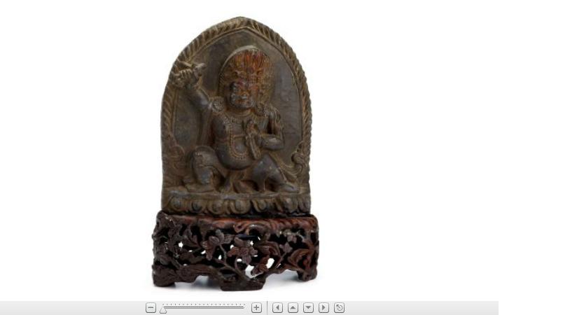 Appraisal: Nepalese stone stele of Vajrapani th century or earlier