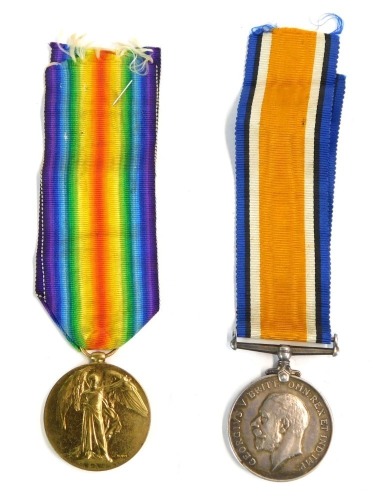 Appraisal: British War and Victory Medals Pte Bartholomew Hehir South Irish