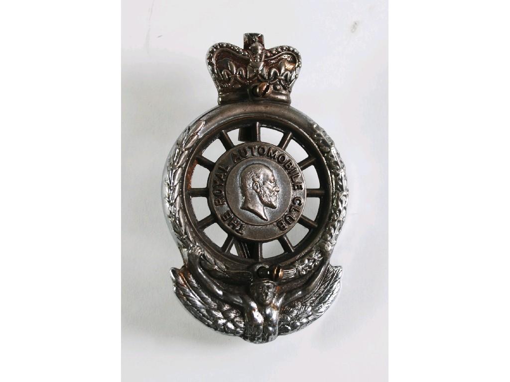 Appraisal: EDWARD VII R A C MEMBERSHIP BADGE complete with two