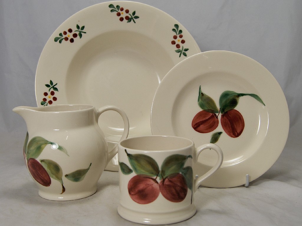 Appraisal: Emma Bridgewater dinner service decorated with plums to w similar