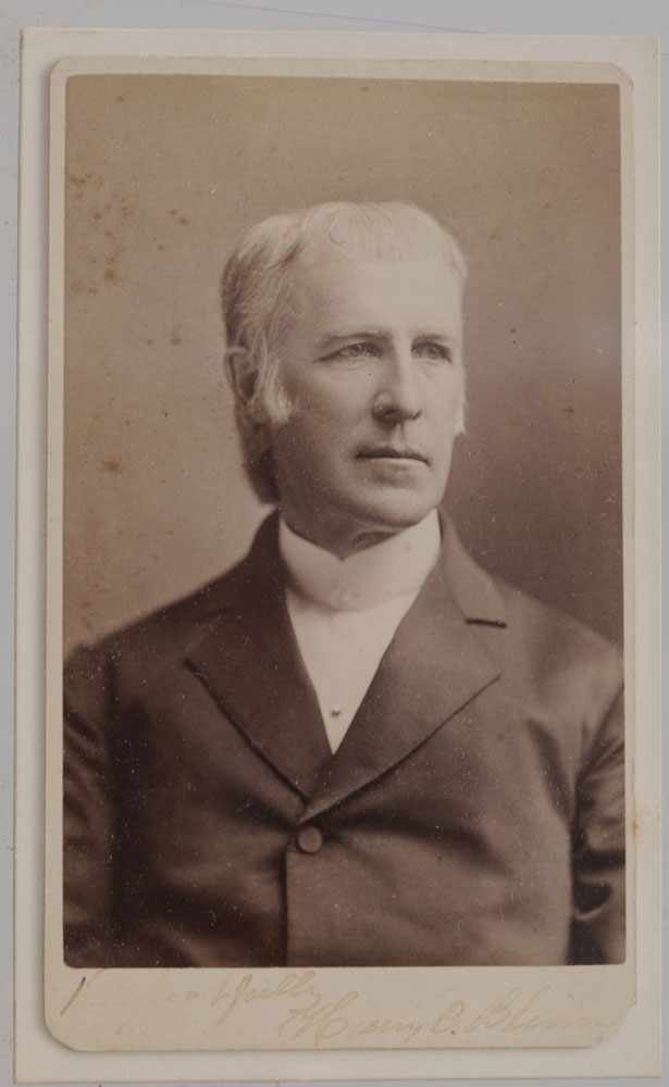 Appraisal: SHAKER CABINET CARD DEPICTING ELDER HENRY BLINN CANTERBURY N H