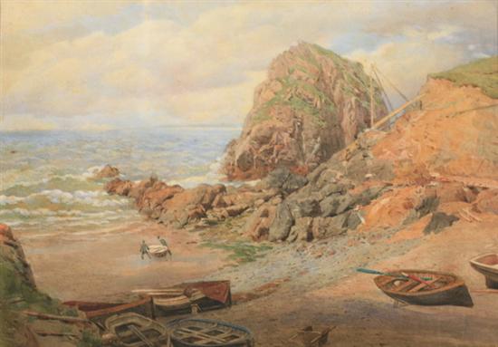 Appraisal: LAURENCE DUNCAN English - AT MULLION COVE CORNWALL signed lower