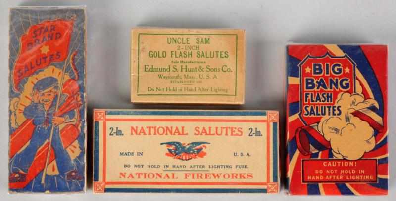 Appraisal: Lot of Firecracker Packs Includes Star Brand Salutes blue Navy