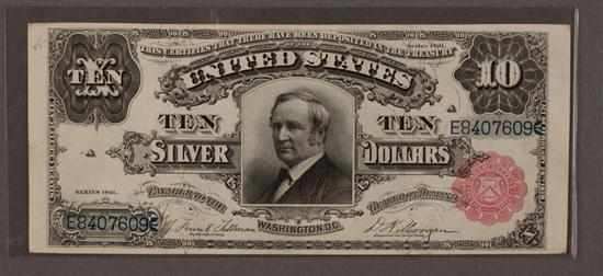 Appraisal: United States Silver Certificate Series of signed Tillman and Morgan