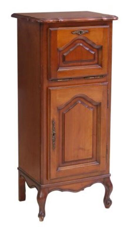 Appraisal: French Louis XV style fruitwood writing cabinet th c fall-front