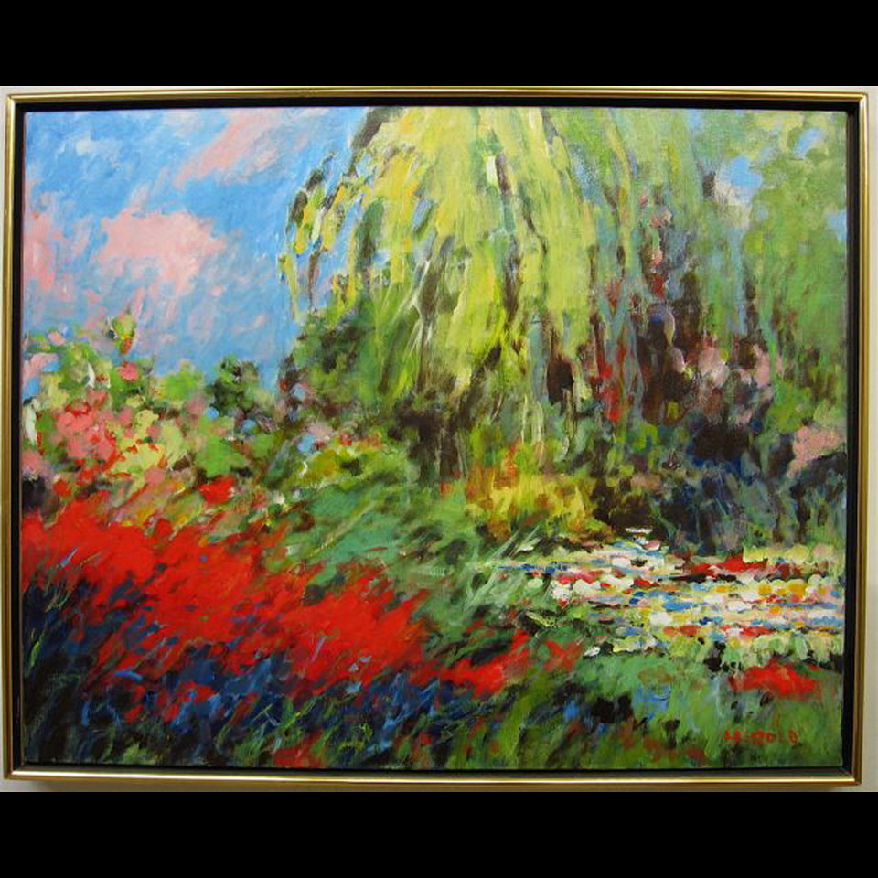 Appraisal: HANS HEROLD - GERMAN CANADIAN POND ACRYLIC ON CANVAS TITLED