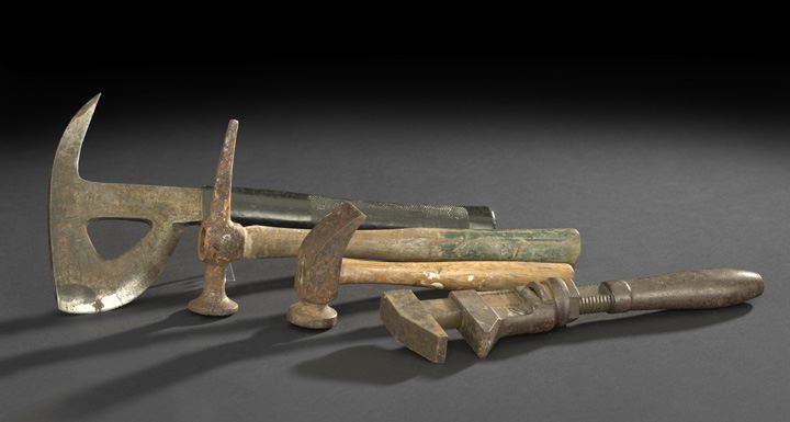 Appraisal: Collection of Four Vintage Tools early to mid- th century