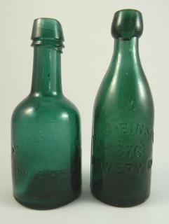 Appraisal: Soda Soda- round emerald green- 'Dyottville Glass Works Philadela' 'R