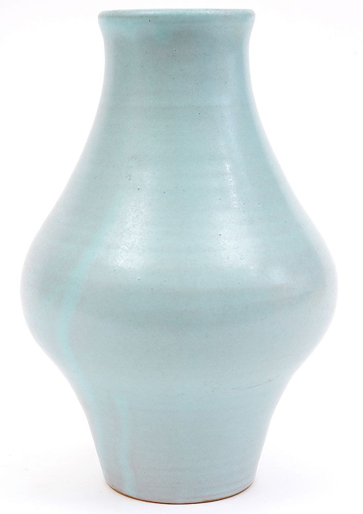 Appraisal: Large Blue Kjeld Erica Deichmann Vase Blue Kjeld Erica Deichmann