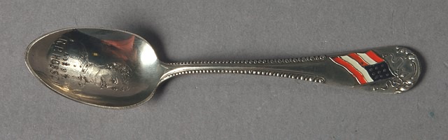 Appraisal: silver plate spoon of Lieutenant R P Hobson