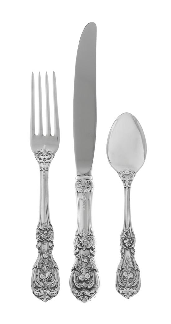 Appraisal: Sale Lot An American Silver Flatware Service Reed Barton Taunton